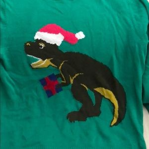 Men’s T Rex Ugly Christmas Sweater sz L
